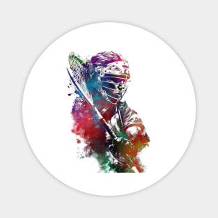 Lacrosse sport art #lacrosse #sport Magnet